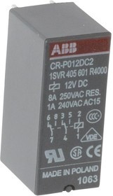 CR-P012DC2 12B DC 2ПК (8A) (OBSOLETE), Реле 2 переключ. 12VDC, 8A/ 250VAC
