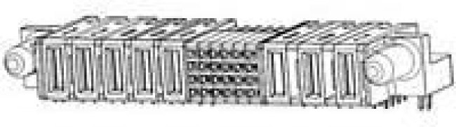 6450161-2, Power to the Board MBXL R/A RCPT 24S+6P