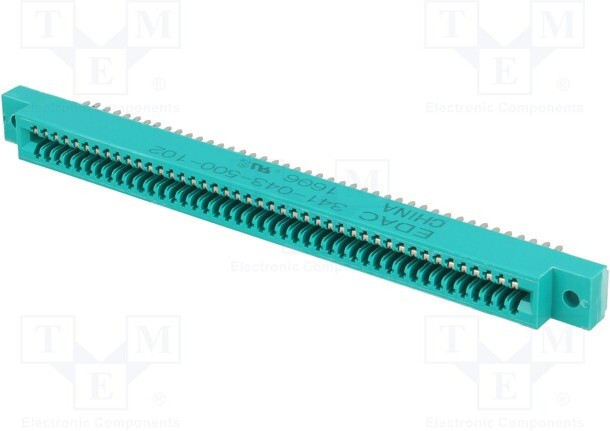 341-043-500-102, Краевой, PIN: 43, под пайку, на PCB, позолота, 2,54мм, Серия: 341 341-043-500-102, Краевой, PIN: 43, под пайку, на PCB, позолота, 2,54мм, Серия: 341