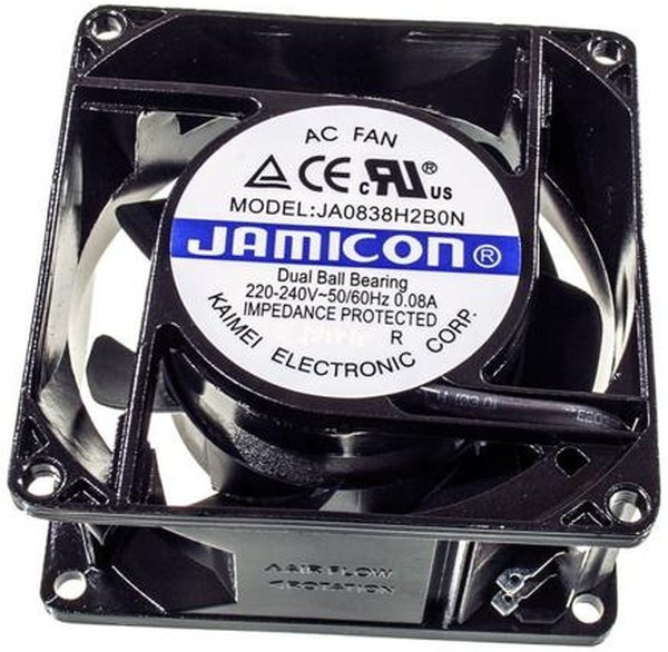 JA0838H2B0N-T (JA0838H2B010N- T-R)(клемма) 220V (80х80х38) B(подшипник) CFM22,5/dBA26,3 Jamicon вентилятор JA0838H2B0N-T (JA0838H2B010N- T-R)(клемма) 220V (80х80х38) B(подшипник) CFM22,5/dBA26,3 Jamicon вентилятор
