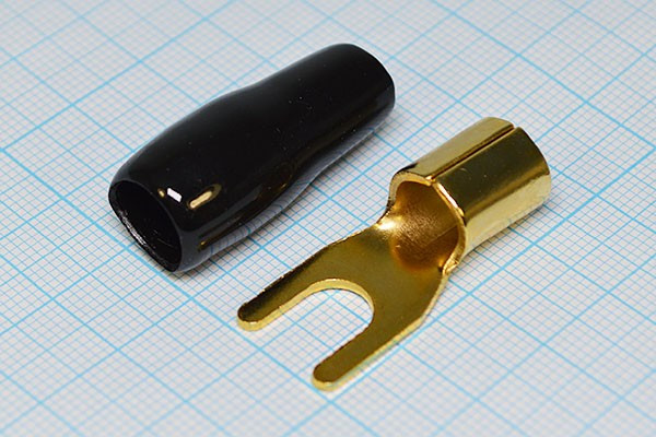 Клемма"U" d 7,95, 25,0S Au, черная