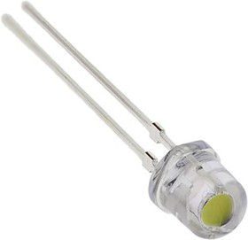 NSPW570GS-K1, 3.1 V White LED 5mm Through Hole, NSPW570GS-K1