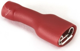 KLS8-01109- FDFD1.25-187(8) (TAI4.8-1.25I8), Клемма ножевая авто розетка 4.8мм, провод 0.25-1.5мм².п