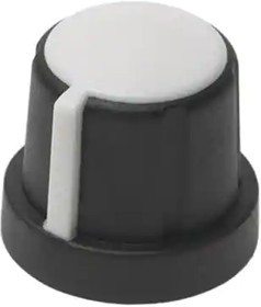1231-H, Knobs &amp; Dials S/T Control Knob 1/4" Interfer Fit
