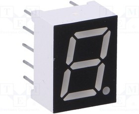 OPD-S3913LB-BW, Дисплей: LED, 7-сегментный, 9,9мм, 0,39", II.зн: 1, синий, 6мкд