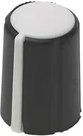 1226-K, Knobs &amp; Dials S/T Control Knob 1/4" Flat to 5/32