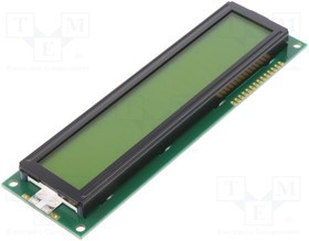 PC2002LRU-LWT-H-Q, Дисплей: LCD, алфавитно-цифровой, STN Positive, 20x2, LED, PIN: 14