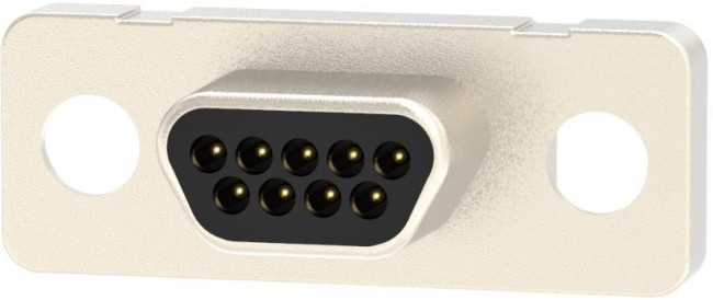 580-M09-103L001, 580 9 Way Vertical Panel Mount D-sub Connector Plug, 1.27mm Pitch 580-M09-103L001, 580 9 Way Vertical Panel Mount D-sub Connector Plug, 1.27mm Pitch