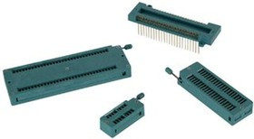 218-3341-00-0602J, Conn DIP Socket SKT 18 POS 2.54mm Solder ST Thru-Hole Box