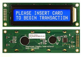 NHD-0220D3Z-NSW-BBW-V3, Serial LCD - 2 x 20 Character - STN-Blue - White Backlight - 116.0 x 37.0 mm NHD-0220D3Z-NSW-BBW-V3, Serial LCD - 2 x 20 Character - STN-Blue - White Backlight - 116.0 x 37.0 mm