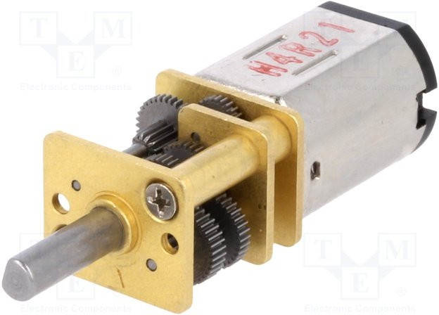 3057, Двигатель: DC, с редуктором, HPCB 12V, 12ВDC, 750мА, Ось: D профиль