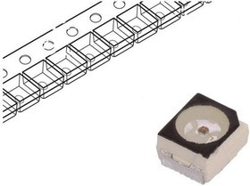 LY T68B-T2V1-26, LED; SMD; 3528,PLCC2; yellow; 1208?2415mlm; 355?900mcd; 120°; 30mA