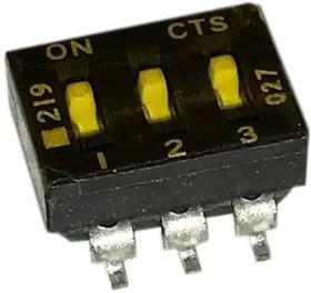 219-3MST, DIP Switches / SIP Switches SPST 3 switch sections