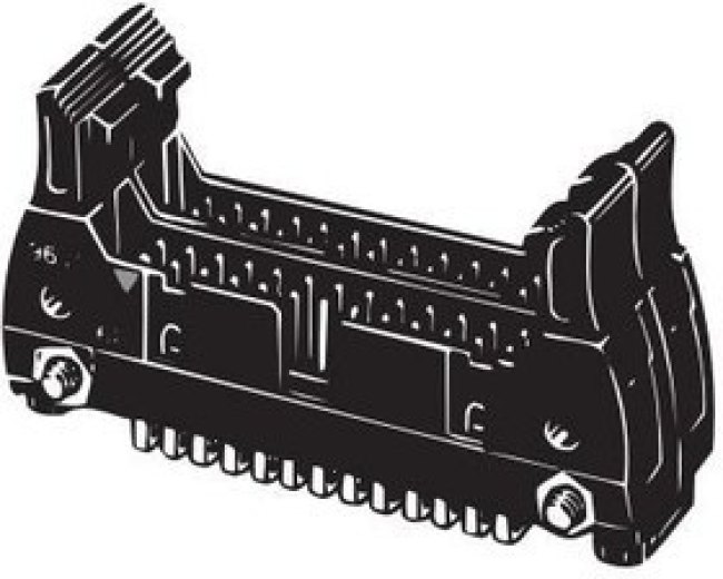 XG4A-1039-A, Rectangular MIL Spec Connectors 2Tier RA Plug 10x2P Long Lock 1Polarize