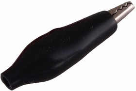 16-0001, Зажим «крокодил» 5 А 40 мм в изоляторе