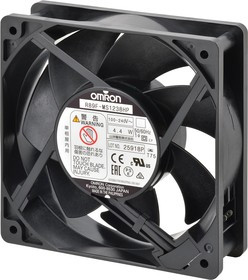 R89F-MS1238HP, Вентилятор: AC; осевой; 230ВAC; 120x120x38мм; 180куб.м/ч; 42дБА