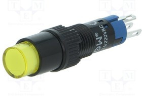 V8Y-11Z-230Y, Переключатель: кнопочный, Пол: 2, SPDT, 0,5A/250ВAC, 1A/24ВDC, IP40