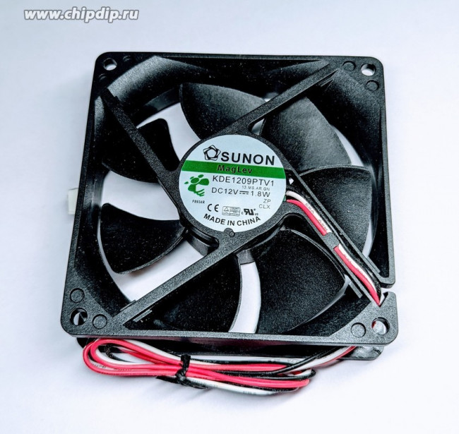 Вентилятор Sunon KDE1209PTV1 DC 92x92x25 12V 1.8W 0.15A 3pin