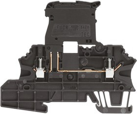 1162920000, W Series Black Fused DIN Rail Terminal, 2.5mm², Single-Level, Screw Termination, Fused