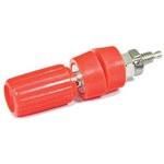 Комбинированная клемма 4мм на панель с боковым гнездом под кабель 2.2мм,красная,№131 R клемма приб 4