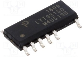 LYT3315D, IC: PMIC; AC/DC switcher,контроллер LED; 85?265В; Ubr: 650В; SO16B