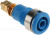 23.3020-23, Blue Female Banana Socket, 4 mm Connector, Solder Termination, 32A, 1000V, Gold Plating