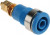 23.3020-23, Blue Female Banana Socket, 4 mm Connector, Solder Termination, 32A, 1000V, Gold Plating