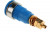 23.3020-23, Blue Female Banana Socket, 4 mm Connector, Solder Termination, 32A, 1000V, Gold Plating