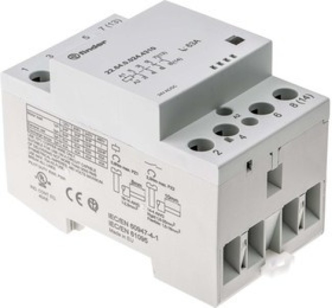 22.64.0.024.4310, 22 Series Series Contactor, 24 V ac, 24 V dc Coil, 4-Pole, 63 A