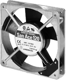109S008UL, AC Fans AC Axial Fan, 120x120x38mm, 200VAC, San Ace