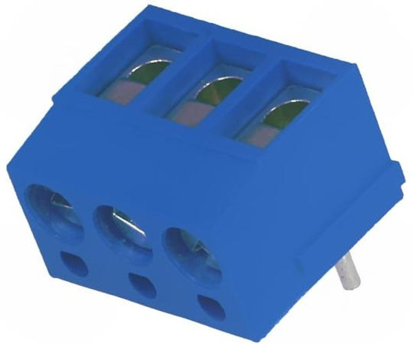 DG300R-5.0-03P-12, Клеммник винтовой, 3-контактный, 5мм, угловой DG300R-5.0-03P-12, Клеммник винтовой, 3-контактный, 5мм, угловой