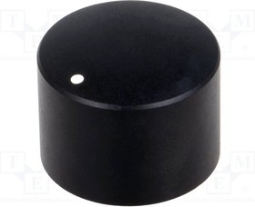 KMR25, Ручка, с указателем, алюминий,термопласт, dоси: 6мм, d25x18мм