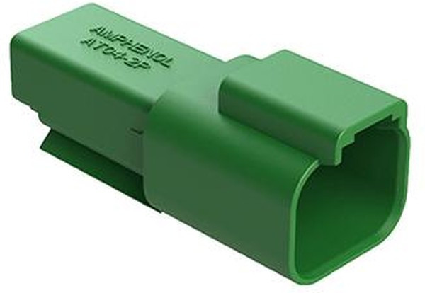 AT04-2P-GRN, Automotive Connectors 2 Pin Receptacle