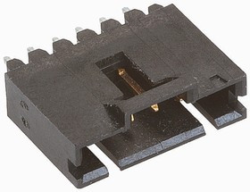 5-103735-6, AMPMODU MTE Series Straight Through Hole PCB Header, 7 Contact(s), 2.54mm Pitch, 1 Row(s), Shrouded