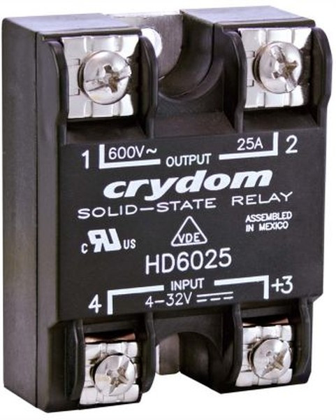 HD4850K, Твердотельное реле, SPST-NO, 50 А, 530 В AC, Панель, Винт, Переход Через Нуль HD4850K, Твердотельное реле, SPST-NO, 50 А, 530 В AC, Панель, Винт, Переход Через Нуль