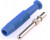 973509102, Blue Male Banana Plug, 2mm Connector, Solder Termination, 6A, 60V dc, Nickel Plating 973509102, Blue Male Banana Plug, 2mm Connector, Solder Termination, 6A, 60V dc, Nickel Plating