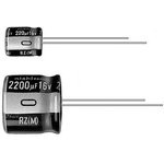 URZ2D151MHD, Конденсатор электролитический, THT, 150мкФ, 200ВDC, 18x25мм