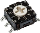 RTE1600N44, Кодирующий переключатель, HEX/BCD, Положения 16, THT, 0,1A/30ВDC