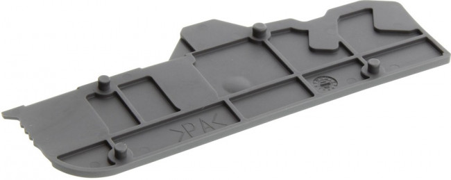1SNK805910R0000, END SECTION COVER, GREY, TERMINAL BLOCK