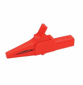 BU-65-2, Test Clips Heavy Duty, Large Jaw Alligator Clip Red