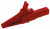 BU-65-2, Test Clips Heavy Duty, Large Jaw Alligator Clip Red