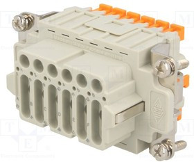 CDSF18, Разъем: HDC, "мама", CDS, PIN: 18, 18+PE, размер 57.27, 10А, 400В