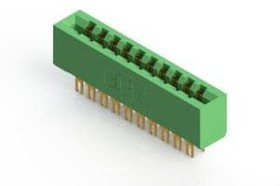 305-020-500-201, Standard Card Edge Connectors 20P .156" x .140" Green