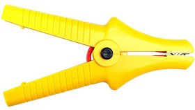 Зажим "Крокодил" изолированный желтый K09 11 кВ