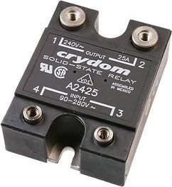 A2425, Реле 90-280VAC, 25A/240VAC