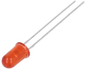 HLMP-3316, LED; 5mm; red; 24.8?60mcd; 35°; Front: convex; 1.9?2.4V