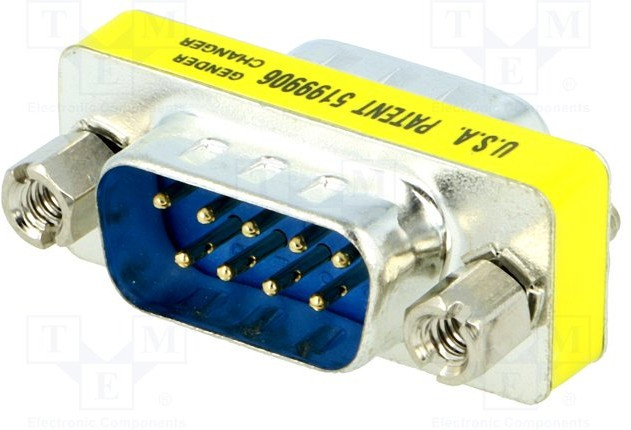DMGC-0909-MM, Переходник: адаптер; с обеих сторон,D-Sub 9pin "папа"