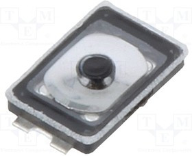 TVAU19HBB, Микропереключатель TACT, Положения 2, 0,02A/12ВDC, SMT, OFF-(ON)