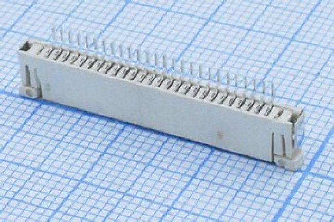 Гнездо FPC, P1,0, 26HP, шлейф, FPC-26, SMD; №9653 гн FPC\P1,0\26HP\ шлейф\FPC-26\SMD