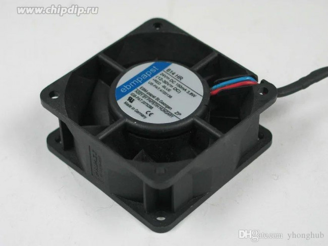 Вентилятор Ebmpapst 614 HR 24V DC 150mA 3.8W 60x25